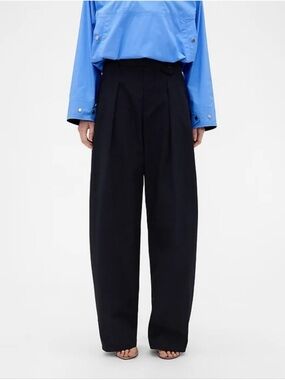 Wide-Leg High-Waist Trousers